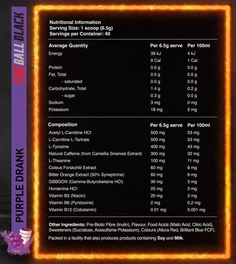 Fireball Black by Red Dragon Nutritionals