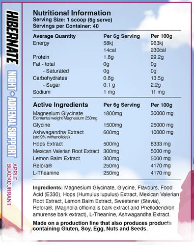 Hibernate by Red Dragon Nutritionals